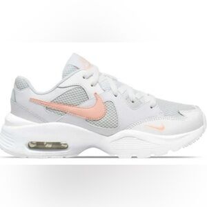 Nike Women White and Peach Sneakers